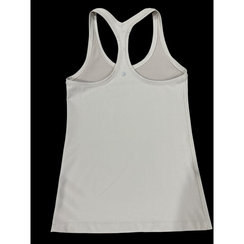 Lululemon Racerback Light Gray Tank Top Womens Size S/4 - Picture 4 of 5